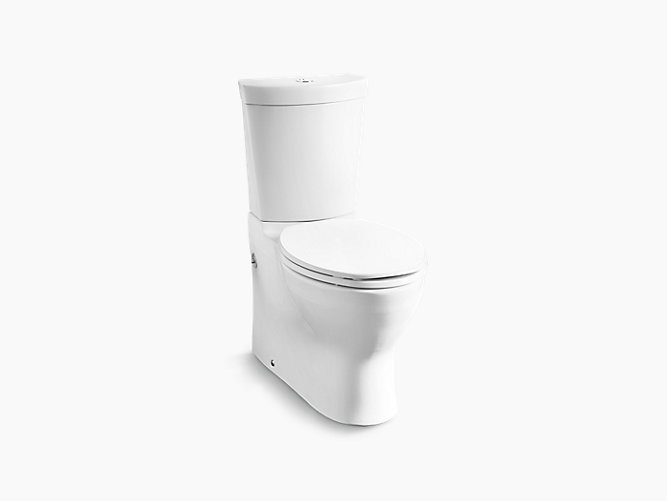 Skirted Two Piece Dual Flush 3 4 5l Washdown Toilet With P Trap 45363x Cp Kohler - Kohler Persuade Toilet Seat Installation